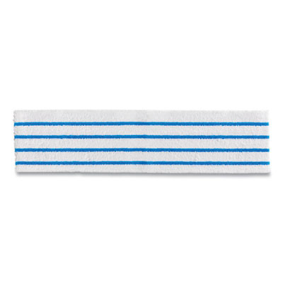Disposable Microfiber Pad, 4.75 x 19, White/Blue Stripe, 50/Pack, 3 Packs/Carton