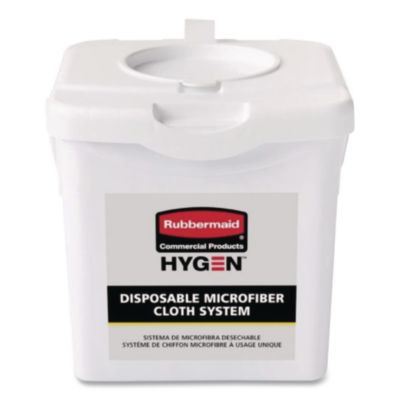 Disposable Microfiber Charging Bucket, 7.92 X 7.75 X 7.44, White, 4/Carton