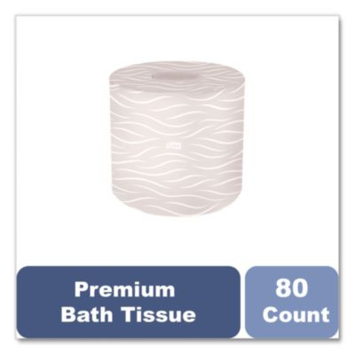 Premium Bath Tissue, Septic Safe, 2-Ply, White, 450 Sheets/Roll, 80 Rolls/Carton