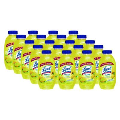 Clean And Fresh Multi-Surface Disinfectant Cleaner, Sparkling Lemon And Sunflower Essence, 10.75 Oz Bottle, 20/Carton