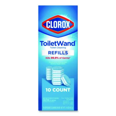Toiletwand Toilet Cleaning Refills, Toilet Cleaning Scrubbing Pads, Blue/White, 10/Pack, 6 Packs/Carton