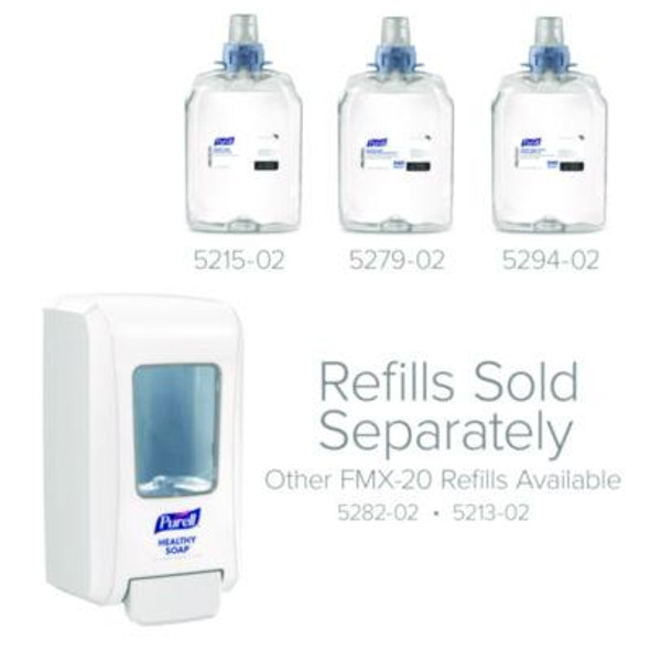 Fmx-20 Soap Push-Style Dispenser, 2,000 Ml, 6.5 x 4.68 x 11.66, White, 6/Carton