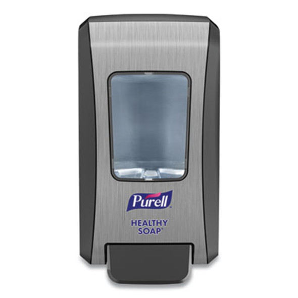 Fmx-20 Soap Push-Style Dispenser, 2,000 Ml, 6.5 X 4.65 X 11.86, Graphite/Chrome, 6/Carton