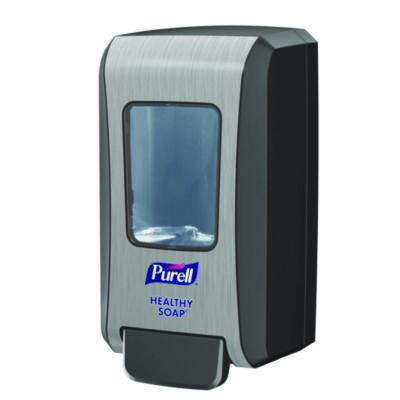 Fmx-20 Soap Push-Style Dispenser, 2,000 Ml, 6.5 X 4.65 X 11.86, Graphite/Chrome, 6/Carton