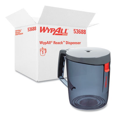 Reach Towel System Dispenser, 9.5 X 7 X 8.75, Black/Smoke