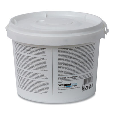 Cleancide Disinfecting Wipes, 1-Ply, 8 x 5.5, Fresh Scent, White, 400/Tub, 4 Tubs/Carton