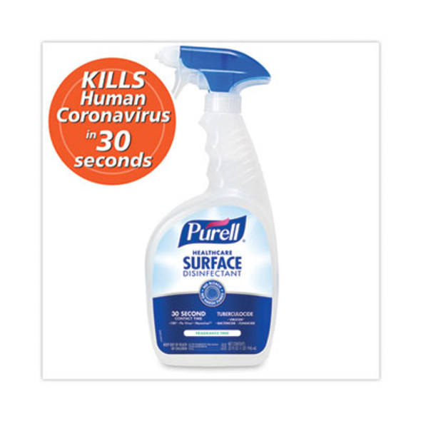 Healthcare Surface Disinfectant, Fragrance Free, 32 Oz Spray Bottle, 6/Carton