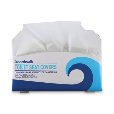 Premium Half-Fold Toilet Seat Covers, 14.17 x 16.73, White, 250/Sleeve, 20 Sleeves/Carton