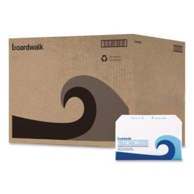 Premium Half-Fold Toilet Seat Covers, 14.17 x 16.73, White, 250/Sleeve, 20 Sleeves/Carton
