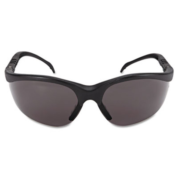 Klondike Safety Glasses, Matte Black Frame/Gray Lens, 12/Box