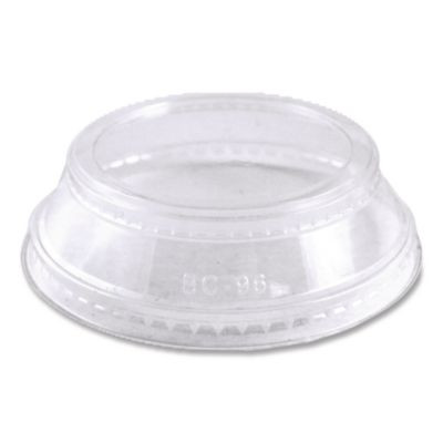 Pla Clear Cold Cup Lids, Dome Lid, Fits 9 Oz To 24 Oz Parfait Cups, Plastic, Clear, 1,000/Carton
