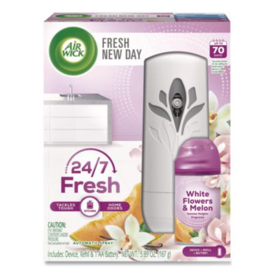 Freshmatic Ultra Automatic Sprayer Starter Kit, 5.89 Oz, White Flowers And Melon Summer Delights, Asst Dispenser Color