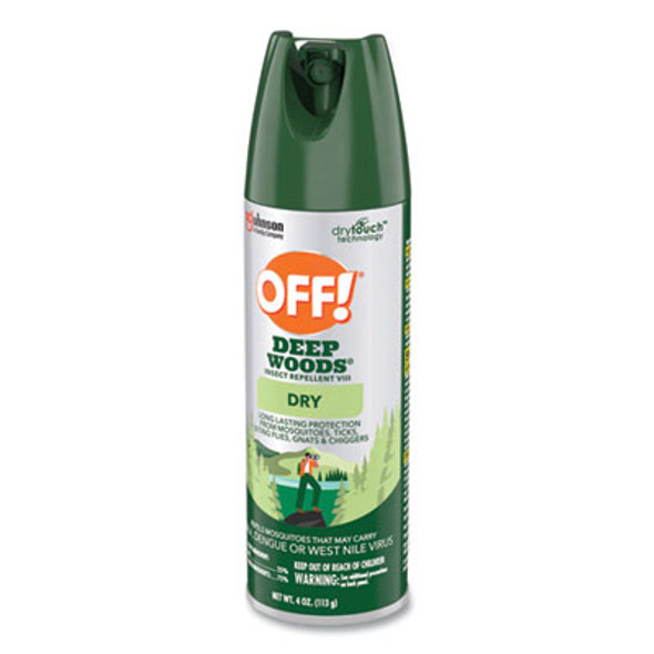 Deep Woods Dry Insect Repellent, 4 Oz Aerosol Spray, Neutral, 12/Carton