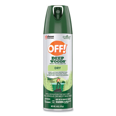 Deep Woods Dry Insect Repellent, 4 Oz Aerosol Spray, 12/Carton