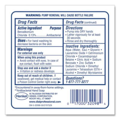 Clean+Gentle Antibacterial Foaming Hand Wash Refill For Fit Manual Dispenser, Fragrance-Free, 1.2 L, 3/Carton