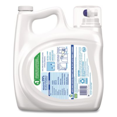 Ultra Free Clear He Liquid Detergent, Unscented, 141 Oz Bottle, 4/Carton