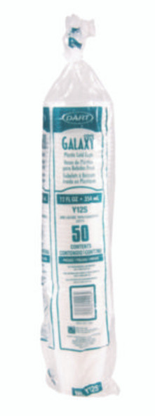 High-Impact Polystyrene Squat Cold Cups, 12 Oz, Plastic, Translucent, 50/Pack