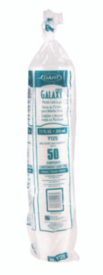 High-Impact Polystyrene Squat Cold Cups, 12 Oz, Plastic, Translucent, 50/Pack