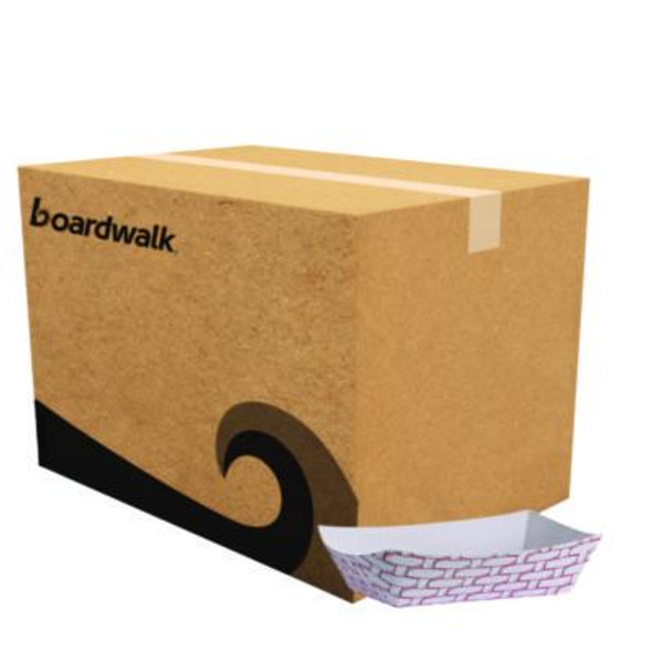 Paper Food Baskets, 6 Oz Capacity, 3.78 x 4.3 x 1.08, Red/White, 1,000/Carton