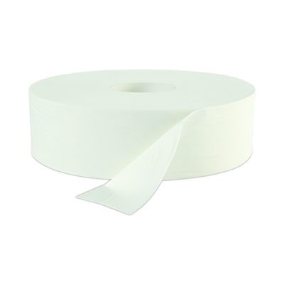 Jrt Jumbo Roll Bathroom Tissue, Septic Safe, 2-Ply, 3.5" x 2,000 Ft, White, 6 Rolls/Carton