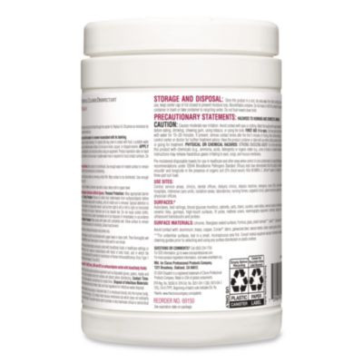 Dispatch Hospital Cleaner Disinfectant Towels w/Bleach, 1-Ply, 6.75 x 8, Unscented, White, 150/Canister, 8 Canisters/Carton