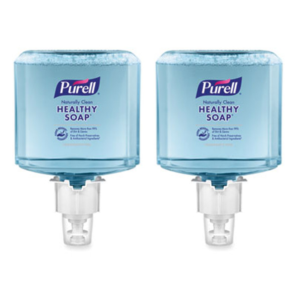 Clean Release Technology Healthy Soap Naturally Clean Foam Refill, For Es6 Dispensers, Fragrance-Free, 1,200 Ml, 2/Carton