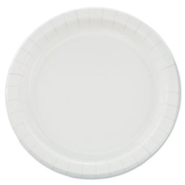 Bare Eco-Forward Clay-Coated Paper Dinnerware, Proplanet Seal, Plate, 8.5" Dia, White, 125/Pack, 4 Packs/Carton