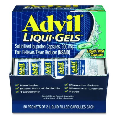 Liqui-Gels, Two-Pack, 50 Packs/Box