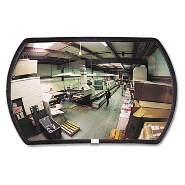 160 Degree Convex Security Mirror, Round Rectangular, 18"w x 12"h