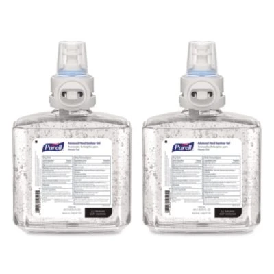 Advanced Hand Sanitizer Gel Refill, 1,200 Ml, Clean Scent, For Es8 Dispensers, 2/Carton
