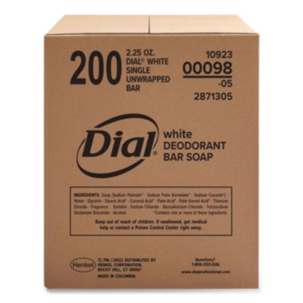 Antibacterial Deodorant Bar Soap, Clean Fresh Scent, 2.5 Oz, 200/Carton