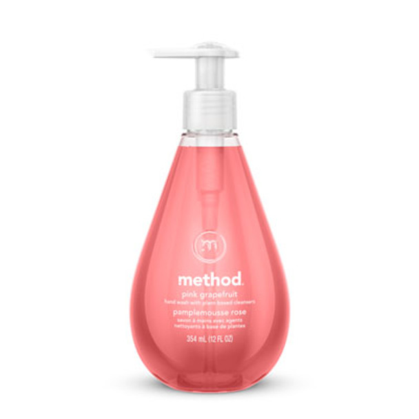 Gel Hand Wash, Pink Grapefruit Scent, 12 Oz