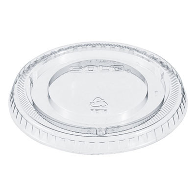 Non-Vented Cup Lids, Fits 12 Oz Cold Cups, Plastic, Clear, 2,500/Carton