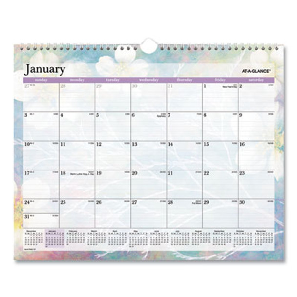 Dreams Monthly Wall Calendar, Seasonal Artwork, 15 x 12, Multicolor Sheets, 12-Month (Jan To Dec): 2026