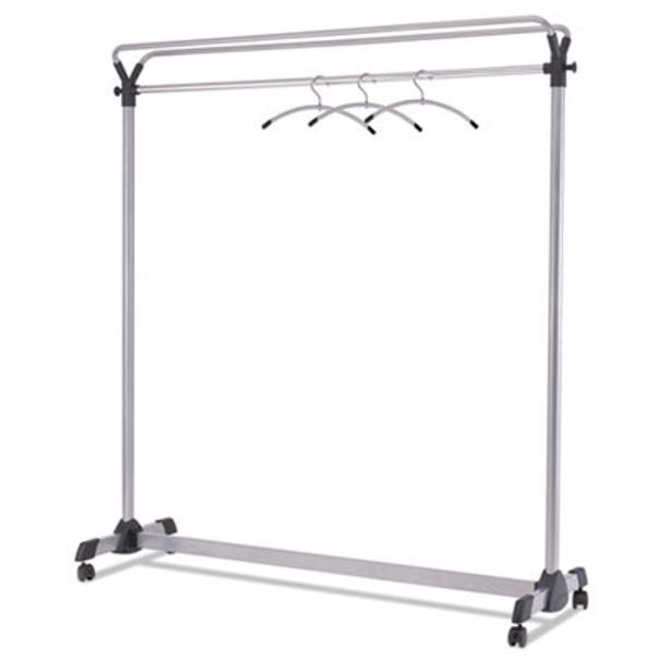 Large Capacity Garment Rack, 63.5w X 21.25d X 67.5h, Black/Silver