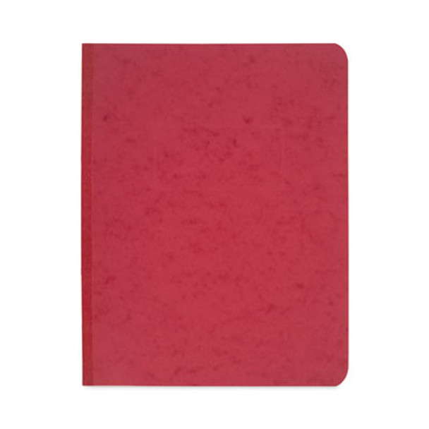 Pressboard Report Cover With Tyvek Reinforced Hinge, Two-Piece Prong Fastener, 3" Capacity, 8.5 X 11, Red/Red