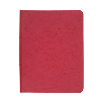 Pressboard Report Cover With Tyvek Reinforced Hinge, Two-Piece Prong Fastener, 3" Capacity, 8.5 X 11, Red/Red