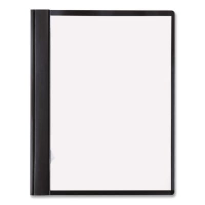 Accohide Frosted Front Report Cover, Prong Fastener, 3" Capacity, 500 Sheets, 8.5 X 11, Frosted/Black