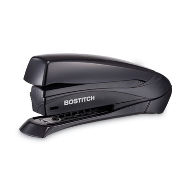 Inspire Spring-Powered Full-Strip Stapler, 20-Sheet Capacity, Black