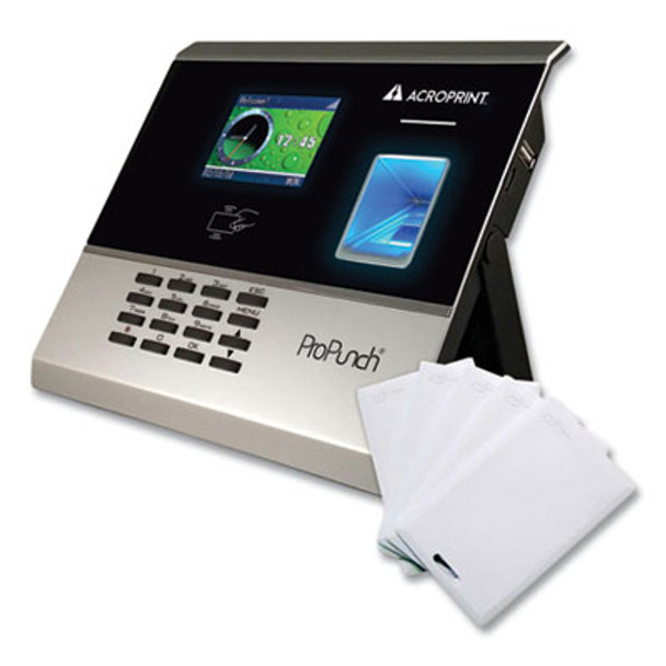 Propunch Biometric And Proximity Bundle, 50 Employees, Black