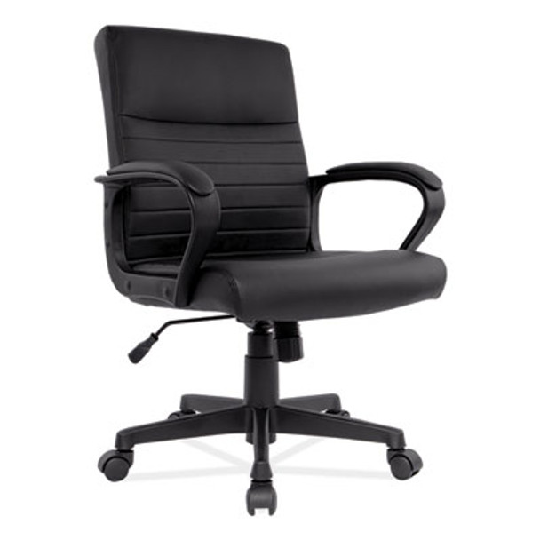 Alera Breich Series Manager Chair, Supports Up To 275 Lbs, 16.73" To 20.39" Seat Height, Black Seat/Back, Black Base
