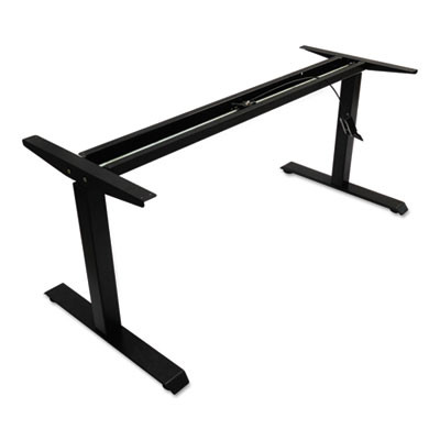 Alera Adaptivergo Sit-Stand Pneumatic Height-Adjustable Table Base, 59.06" x 28.35" x 26.18" To 39.57", Black