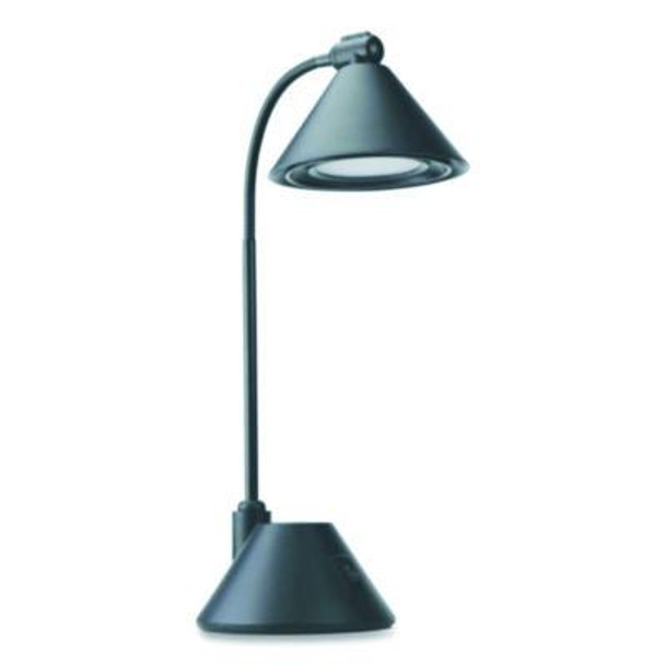 Led Task Lamp, 5.38w x 9.88d x 17h, Black