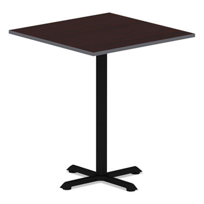 Reversible Laminate Table Top, Square, 35.38w X 35.38d, Medium Cherry/Mahogany