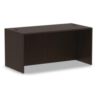 Alera Valencia Series Straight Front Desk Shell, 59.13" X 29.5" X 29.63", Espresso