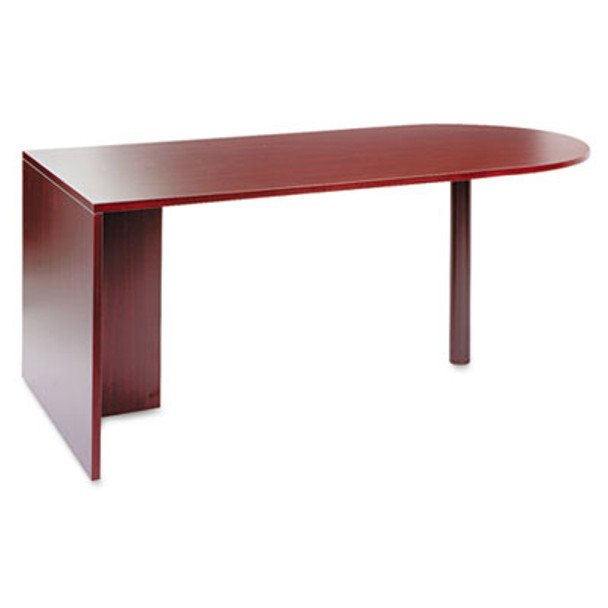 Alera Valencia Series D-Top Desk, 71" X 35.5" X 29.63", Mahogany