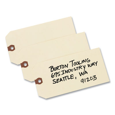 Unstrung Shipping Tags, 11.5 Pt Stock, 6.25 x 3.13, Manila, 1,000/Box