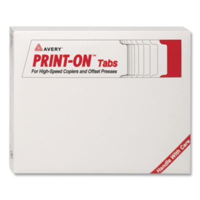 Customizable Print-On Dividers, 3-Hole Punched, For Xerox 5090 Copiers,  5-Tab, 11 x 8.5, White, 30 Sets