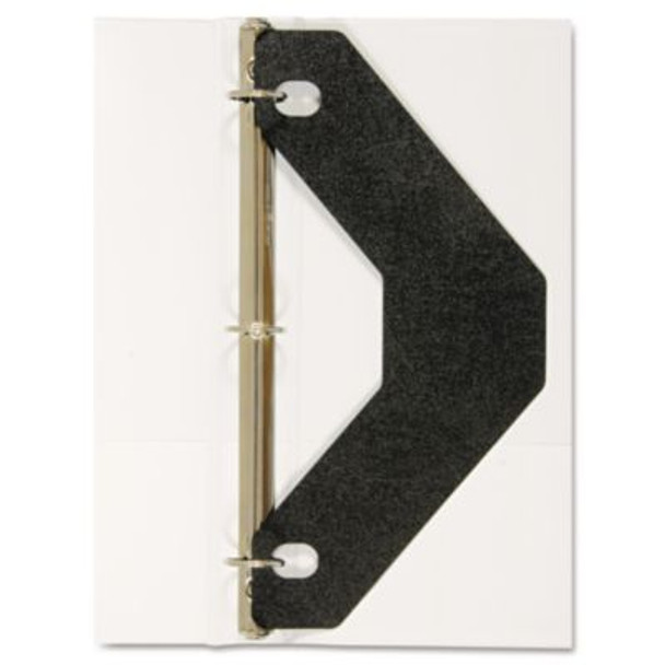 Triangle Shaped Sheet Lifter For Three-Ring Binder, Black, 2/Pack