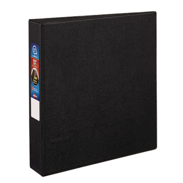 Heavy-Duty Non-View Binder With Durahinge And One Touch Ezd Rings, 3 Rings, 1.5" Capacity, 11 X 8.5, Black